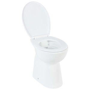 Toaletă Fără Bord 7 Cm Înălțime Ridicată Închidere Ușoară