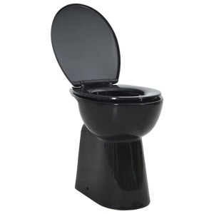 Toaletă Fără Bord 7 Cm Înălțime Ridicată Închidere Ușoară