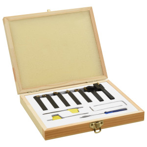 Set Unelte De Strunjire Indexabile, 12 Piese, 8X8 Mm, 70 Mm
