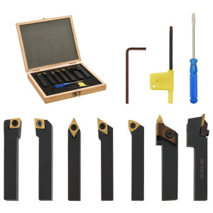 Set Unelte De Strunjire Indexabile, 12 Piese, 12 X 12 Mm, 80 Mm