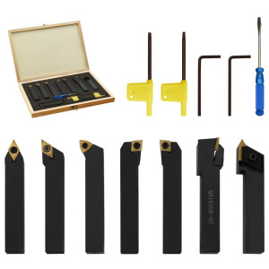 Set Unelte De Strunjire Indexabile, 12 Piese, 16X16 Mm, 100 Mm