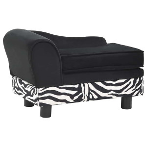 Canapea Pentru Câini, Negru, 57X34X36 Cm, Pluș