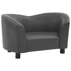 Canapea Pentru Câini, Gri, 67 X 41 X 39 Cm, Piele Ecologică
