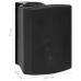 Boxe Stereo De Perete, 2 Buc., Negru, 100 W, Interior/Exterior