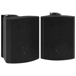Boxe Stereo De Perete, 2 Buc., Negru, 120 W, Interior/Exterior
