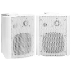 Boxe Stereo De Perete, 2 Buc., Alb, 80 W, Interior/Exterior