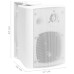 Boxe Stereo De Perete, 2 Buc., Alb, 80 W, Interior/Exterior