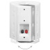 Boxe Stereo De Perete, 2 Buc., Alb, 80 W, Interior/Exterior