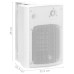 Boxe Stereo De Perete Interior/Exterior, 2 Buc. Alb, 120 W