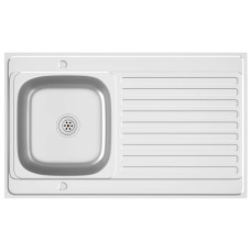 Chiuvetă Bucătărie Cu Scurgător, Argintiu, 1000X600X155 Mm Oțel