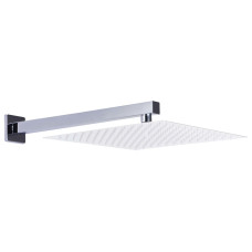 Braț Suport Duș, Pătrat, Argintiu, 40 Cm, Oțel Inoxidabil 201