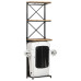 Dulap De Vin Design Tractor Alb 49X31X172 Cm Mango Nefinisat