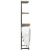 Dulap De Vin Design Tractor Alb 49X31X172 Cm Mango Nefinisat