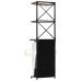 Dulap De Vin Design Tractor Alb 49X31X172 Cm Mango Nefinisat