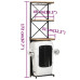 Dulap De Vin Design Tractor Alb 49X31X172 Cm Mango Nefinisat