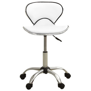 Scaun De Salon Spa, Alb, Piele Ecologică