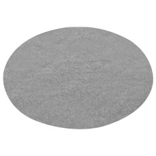 Gazon Artificial Cu Crampoane Diam 130 Cm, Gri Rotund