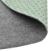 Gazon Artificial Cu Crampoane Diam 130 Cm, Gri Rotund