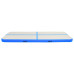 Saltea Gimnastică Gonflabilă Cu Pompă Albastru 400X100X20Cm Pvc