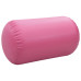 Rulou De Gimnastică Gonflabil Cu Pompă, Roz, 100 X 60 Cm, Pvc