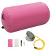 Rulou De Gimnastică Gonflabil Cu Pompă, Roz, 120 X 75 Cm, Pvc
