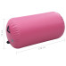 Rulou De Gimnastică Gonflabil Cu Pompă, Roz, 120 X 75 Cm, Pvc