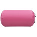 Rulou De Gimnastică Gonflabil Cu Pompă, Roz, 120 X 75 Cm, Pvc