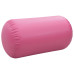 Rulou De Gimnastică Gonflabil Cu Pompă, Roz, 120 X 75 Cm, Pvc