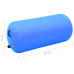 Rulou De Gimnastică Gonflabil Cu Pompă, Albastru, 120X75 Cm Pvc