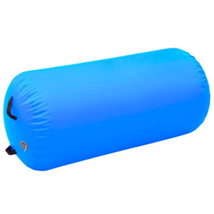 Rulou De Gimnastică Gonflabil Cu Pompă, Albastru, 120X90 Cm Pvc