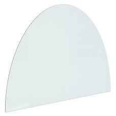 Placă De Sticlă Pentru Șemineu ,Semi-Rotundă, 800X600 Mm