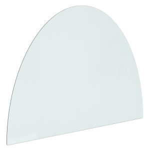 Placă De Sticlă Pentru Șemineu ,Semi-Rotundă, 800X600 Mm