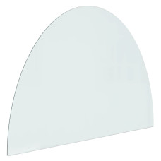 Placă De Sticlă Pentru Șemineu ,Semi-Rotundă, 800X600 Mm