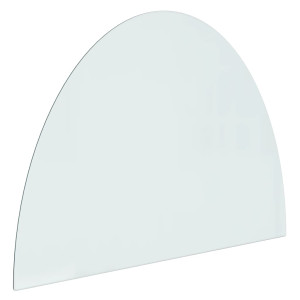 Placă De Sticlă Pentru Șemineu ,Semi-Rotundă, 800X600 Mm