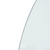 Placă De Sticlă Pentru Șemineu ,Semi-Rotundă, 800X600 Mm