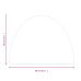 Placă De Sticlă Pentru Șemineu ,Semi-Rotundă, 800X600 Mm