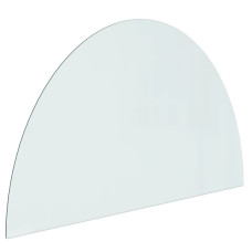 Placă De Sticlă Pentru Șemineu, Semi-Rotundă, 1000X600 Mm