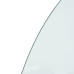 Placă De Sticlă Pentru Șemineu, Semi-Rotundă, 1000X600 Mm