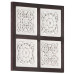 Panouri Perete Sculptate Manual, Maro/Alb, 40X40X1,5 Cm, Mdf