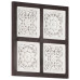 Panouri Perete Sculptate Manual, Maro/Alb, 40X40X1,5 Cm, Mdf