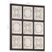 Panouri Perete Sculptate Manual, Maro Și Alb, 60X60X1,5 Cm, Mdf