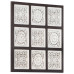Panouri Perete Sculptate Manual, Maro Și Alb, 60X60X1,5 Cm, Mdf