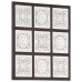 Panouri Perete Sculptate Manual, Maro Și Alb, 60X60X1,5 Cm, Mdf