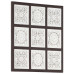 Panouri Perete Sculptate Manual, Maro Și Alb, 60X60X1,5 Cm, Mdf