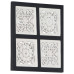 Panouri Perete Sculptate Manual, Negru/Alb, 40X40X1,5 Cm, Mdf