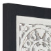 Panouri Perete Sculptate Manual, Negru/Alb, 40X40X1,5 Cm, Mdf