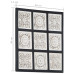 Panouri De Perete Sculptate Manual, Negru/Alb, 60X60X1,5 Cm Mdf