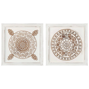 Panouri De Perete Sculptate Manual, 2 Buc., 40X40X1,5 Cm, Mdf