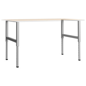 Cadre Banc Lucru Reglabile, 2 Buc., Gri, 85X(69-95,5) Cm, Metal