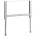 Cadre Banc Lucru Reglabile, 2 Buc., Gri, 85X(69-95,5) Cm, Metal